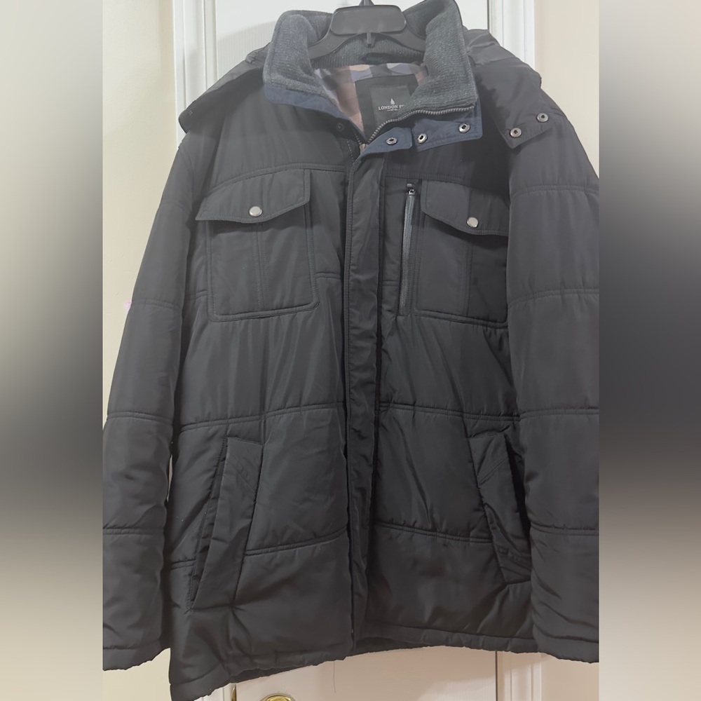 London Fog Men's Black Puffer Jacket